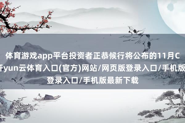 体育游戏app平台投资者正恭候行将公布的11月CPI论述-开yun云体育入口(官方)网站/网页版登录入口/手机版最新下载